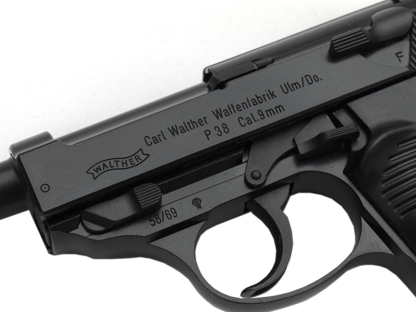 【CIVILIAN 刻印】WE ワルサー WALTHER P38L ガスブローバック ハンドガン.