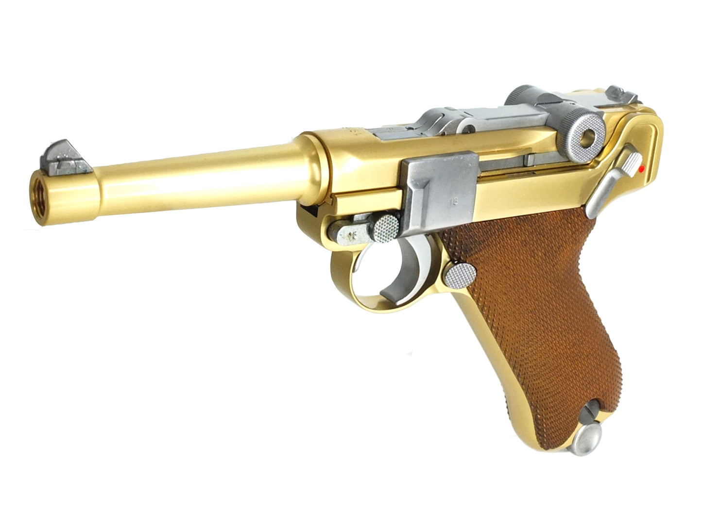 WE Luger P08 4INCH Gas Blowback Airsoft Pistol.