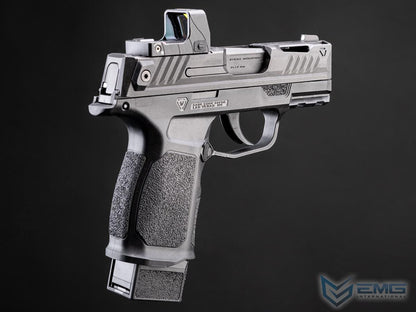 EMG Strike Industries SMP Strike Micro Pistol / P365 Gas Blowback Airsoft Pistol.